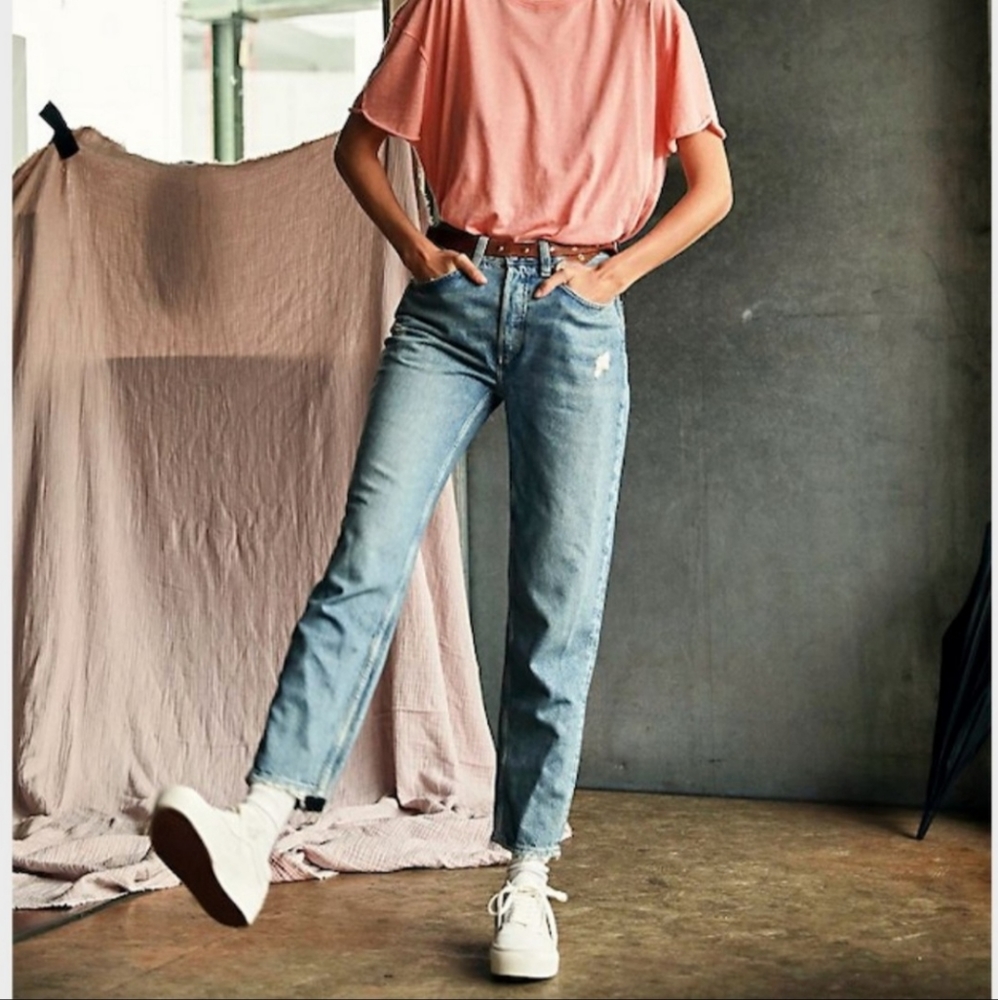 Free People Fast Times High Rise Moms Jeans